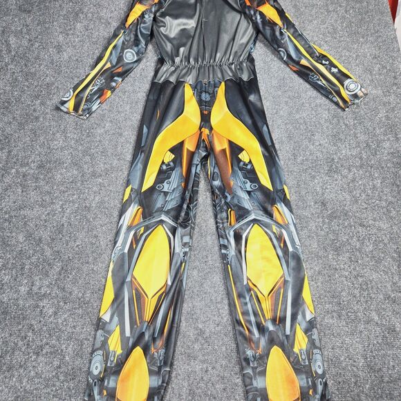 Transformers Bumblebee Costume Mask & Jumpsuit Size M (7-8) No Helmet - Picture 4 of 14